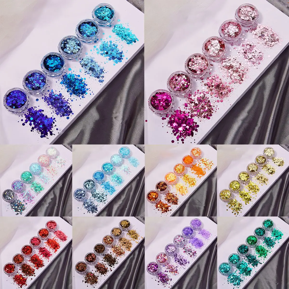 Resin Glitter Pack - 6 ألوان/مجموعة الراتنج تألق الترتر لراتنجات