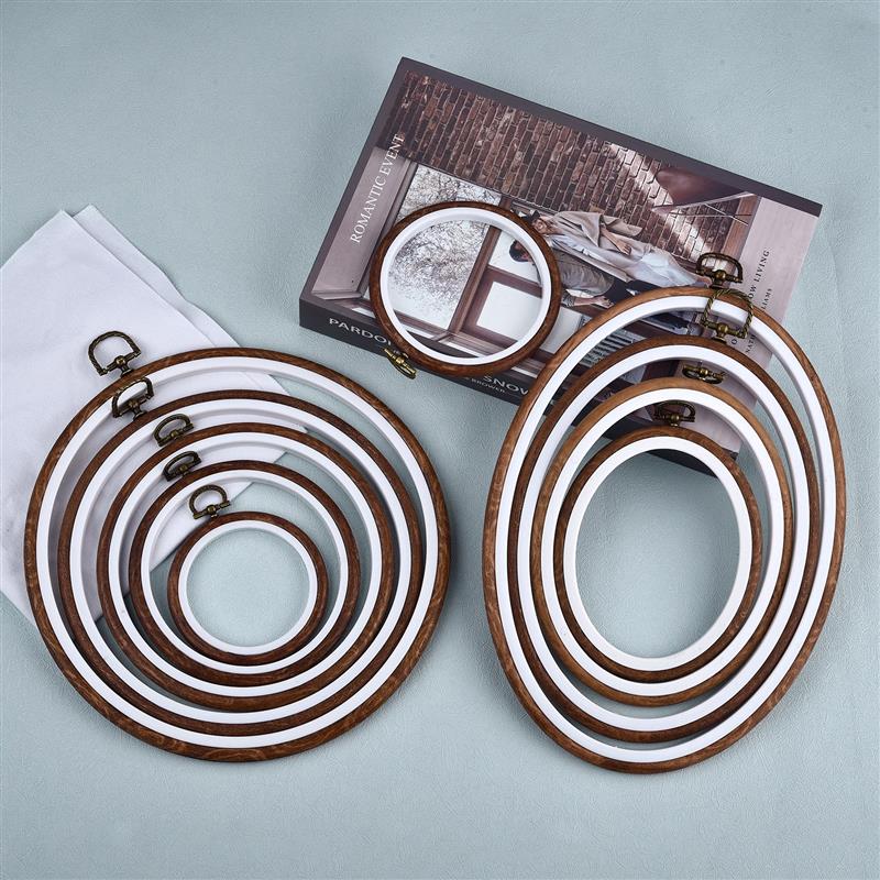 Wood Ring Blank - مجموعة أدوات خياطة: إطارات تطريز خشبية