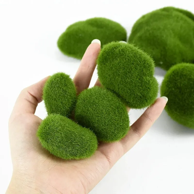 Terrarium Moss Art - 10 قطعة محاكاة حجر الطحلب الاصطناعي