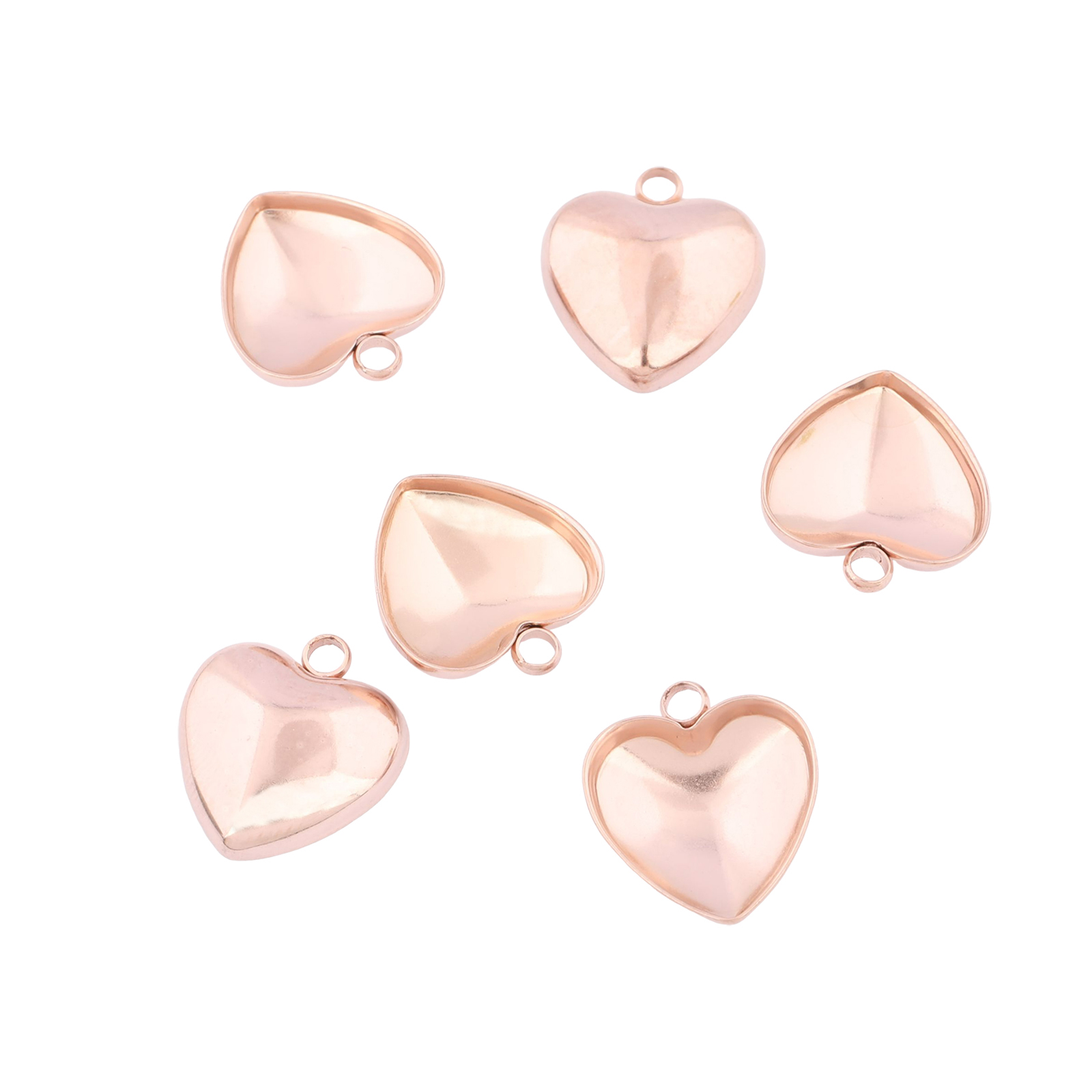 Bezels Set Pendant - 20 قطعة من الفولاذ المقاوم للصدأ،