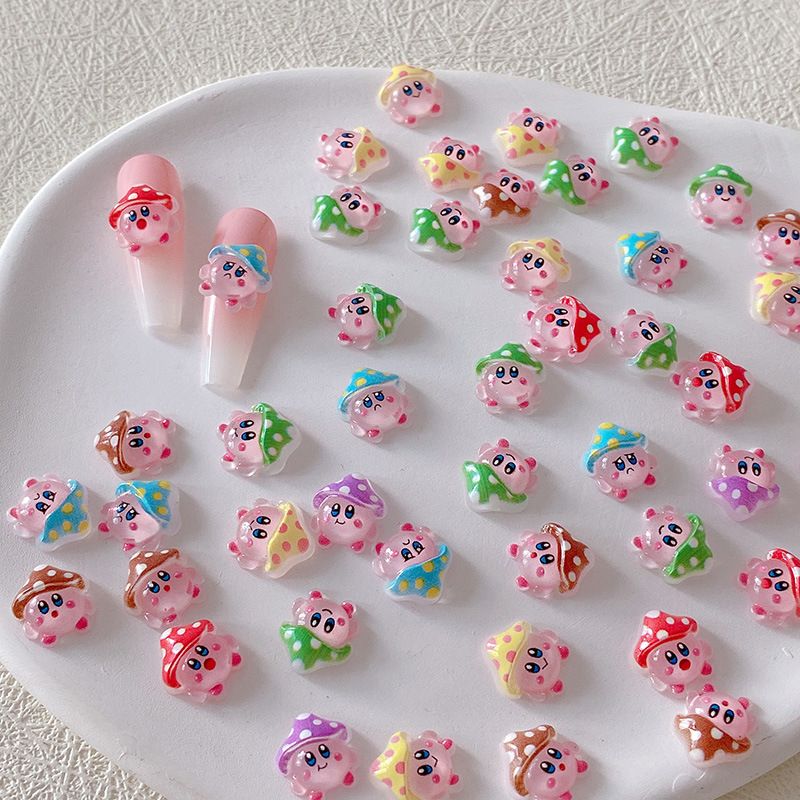 Resin Crafts - 2/10/20 قطعة زينة أظافر كيربي ثلاثية