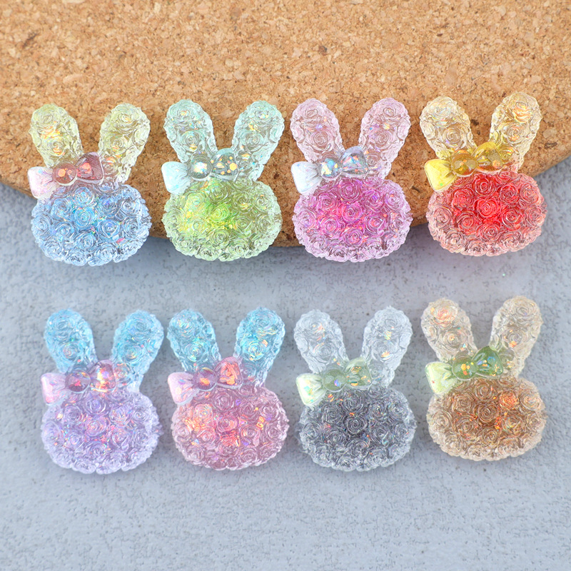 Resin Craft Supplies - 5 قطع من الكابوشون الراتنجي المضيء