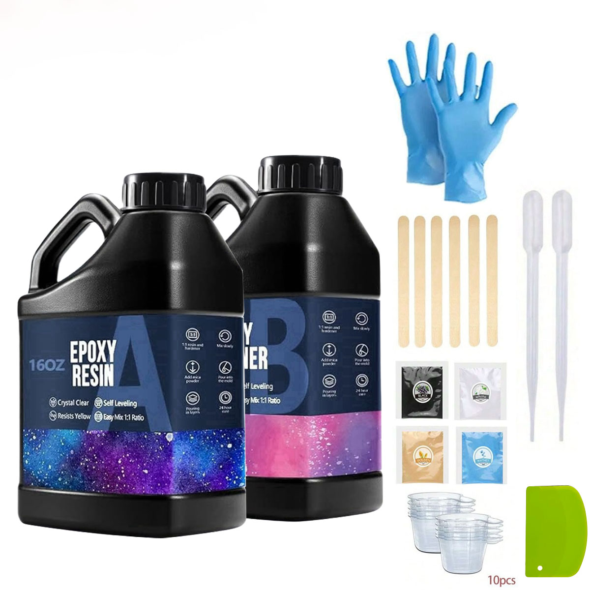 Resin Jewelry Kit - 1000 مللي كريستال واضح الايبوكسي الراتنج