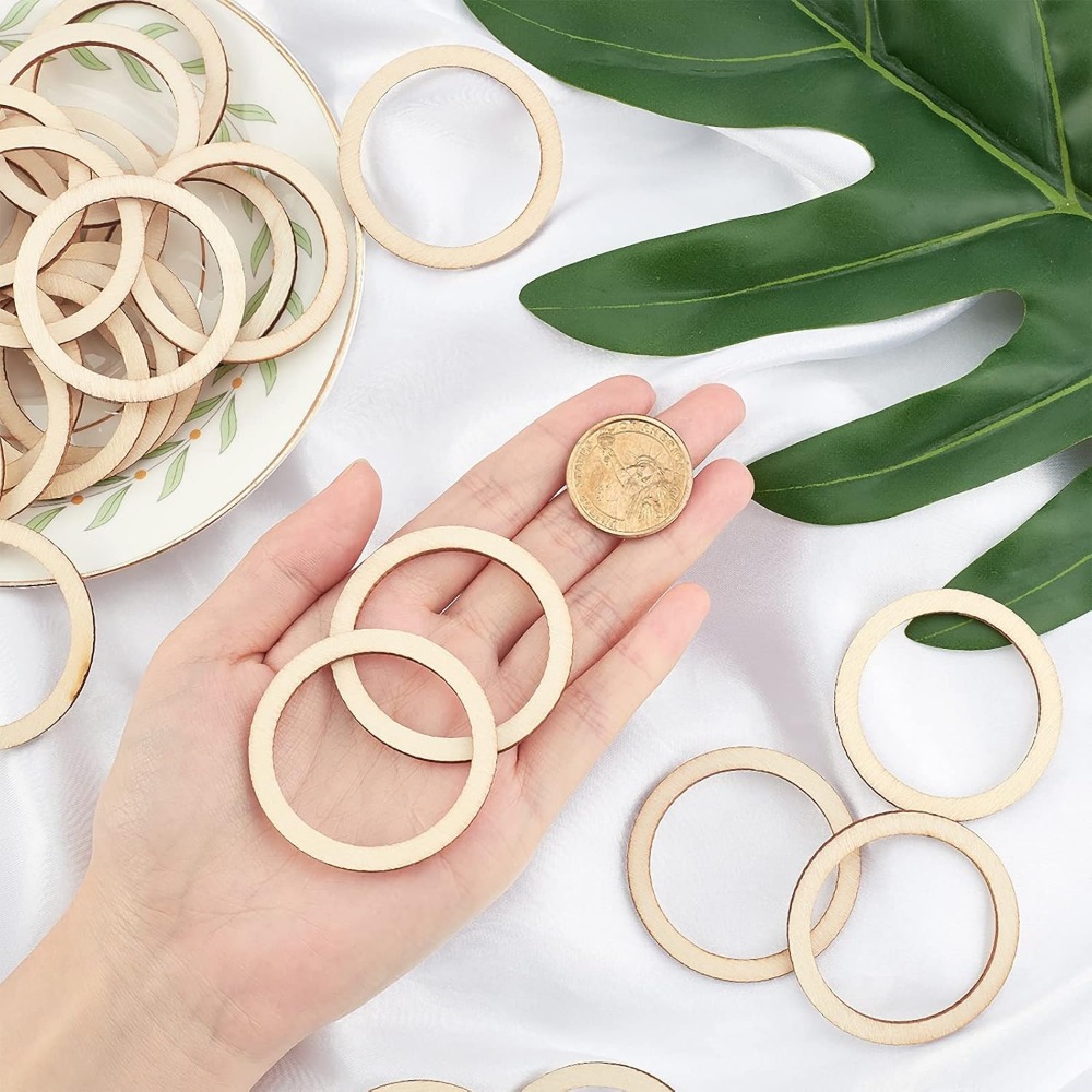 قطع خشبية غير مكتملة لطلاء الك - مراجعة Wood Ring Blank وسعره