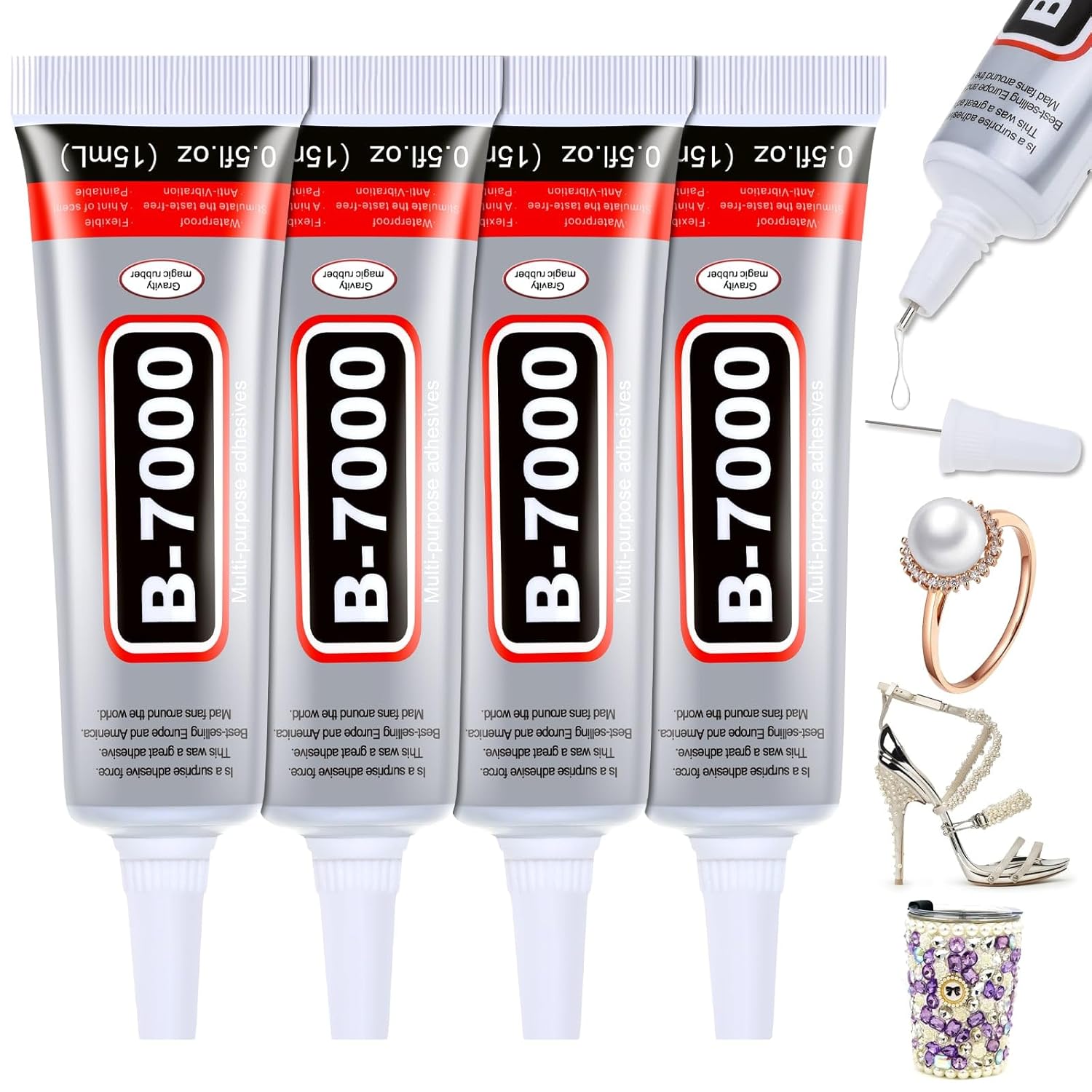 1-10 قطع لاصق سائل فائق B-7000 - مراجعة Resin Crafts وسعره