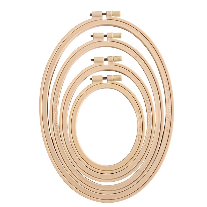 أطواق تطريز بيضاوية بلاستيكية  - مراجعة Wood Ring Blank وسعره