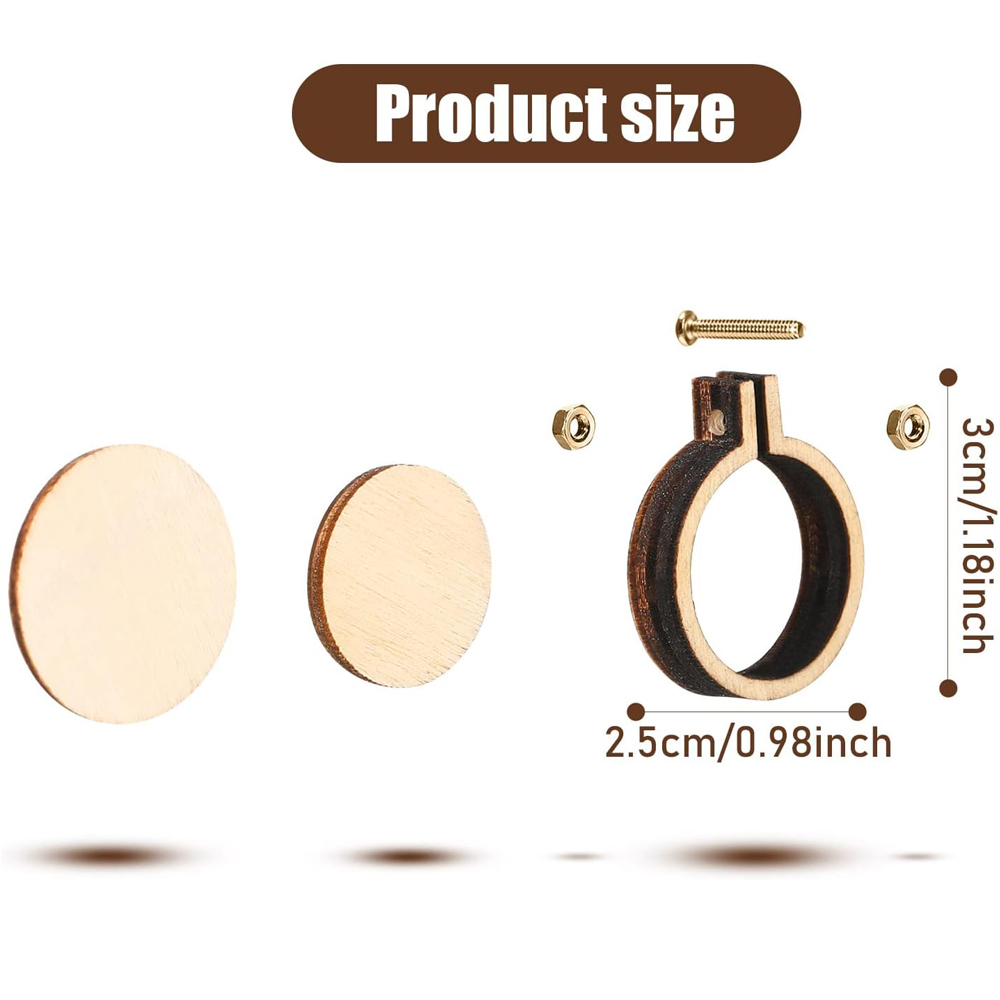 10 قطعة/المجموعة خشبية صغيرة ا - مراجعة Wood Ring Blank وسعره
