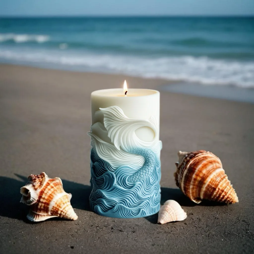 2024 موجة المحيط رغوة شمعة أسط - مراجعة Resin Ocean Wave Mold وسعره