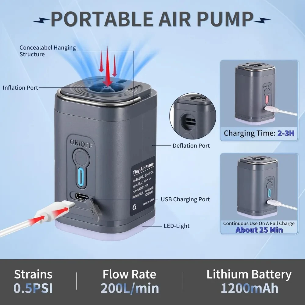 مضخة هواء محمولة صغيرة مع بطار - مراجعة Vacuum Chamber Small وسعره
