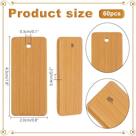 50 قطعة العلامات الخشبية حلقة  - مراجعة Wood Ring Blank وسعره