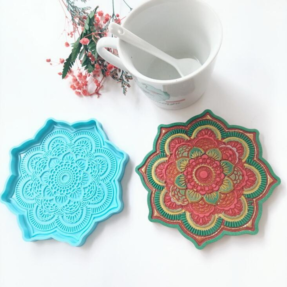 ماندالا كوستر قالب من السيليكو - مراجعة Coaster Mold Round وسعره
