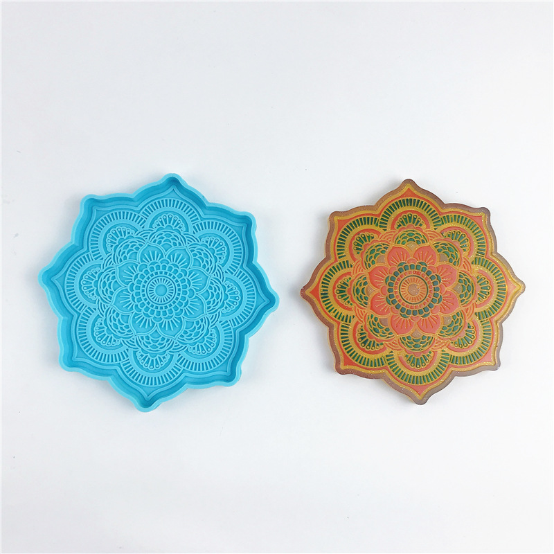 ماندالا كوستر قالب من السيليكو - مراجعة Coaster Mold Round وسعره