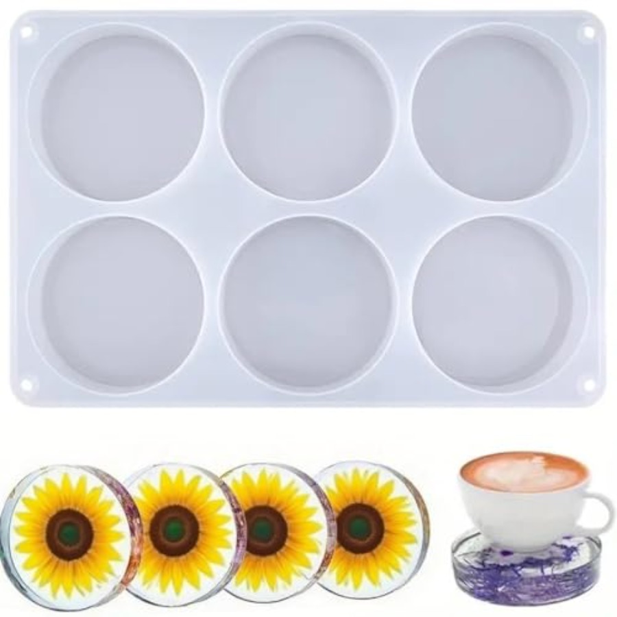 قوالب سيليكون دائرية عميقة بـ  - مراجعة Coaster Mold Round وسعره