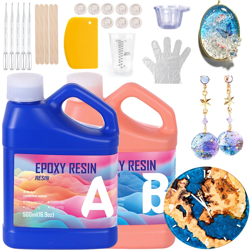 طقم راتنج إيبوكسي سهل الخلط، ر - مراجعة Resin Jewelry Kit وسعره
