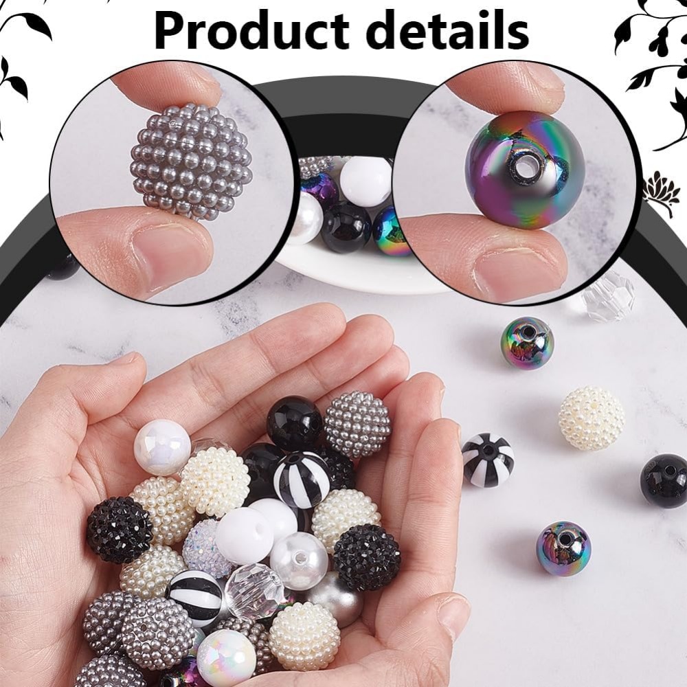106 قطعة الخرز مكتنزة 12 أنماط - مراجعة Resin Crafts وسعره