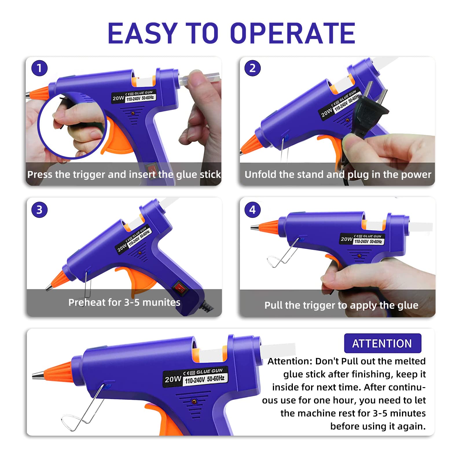 20 واط صمغ يسيح بالحرارة بندقي - مراجعة Heat Gun Small وسعره