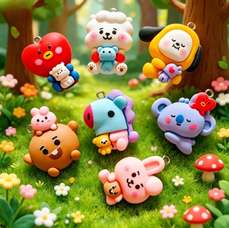 7 قطع من إكسسوارات BT21 الكرتو - مراجعة Resin Craft Supplies وسعره