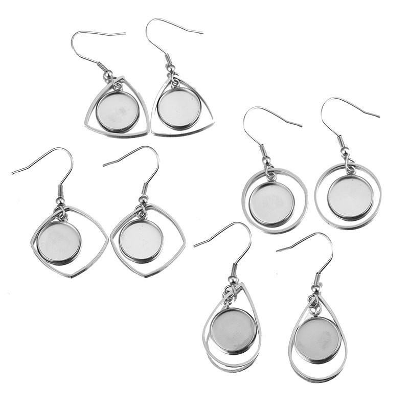 10 قطعة صينية من الفولاذ المقا - مراجعة Bezels Set Pendant وسعره