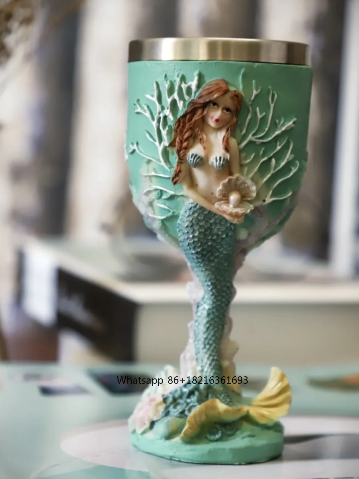 كأس نبيذ من الفولاذ المقاوم لل - مراجعة Resin Crafts وسعره