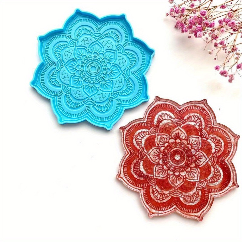 ماندالا كوستر قالب من السيليكو - مراجعة Coaster Mold Round وسعره