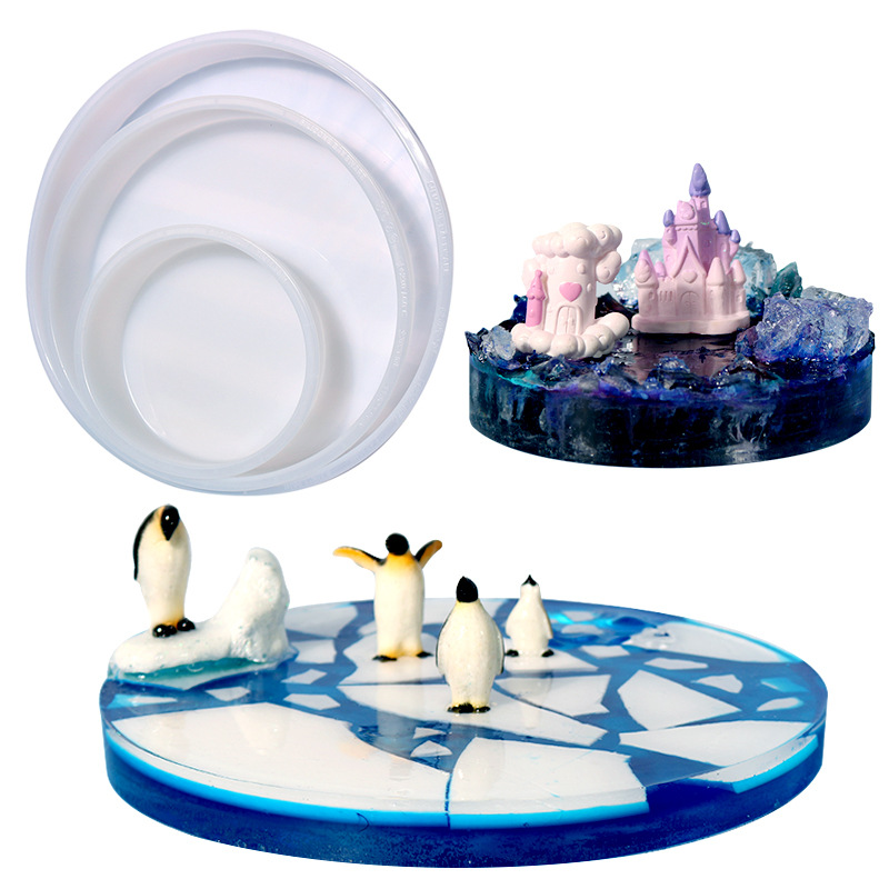 صينية مستديرة كبيرة UV الراتنج - مراجعة Coaster Mold Round وسعره