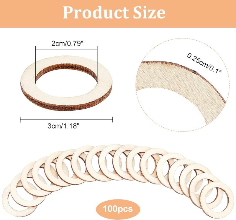 دوائر خشبية طبيعية غير مكتملة  - مراجعة Wood Ring Blank وسعره