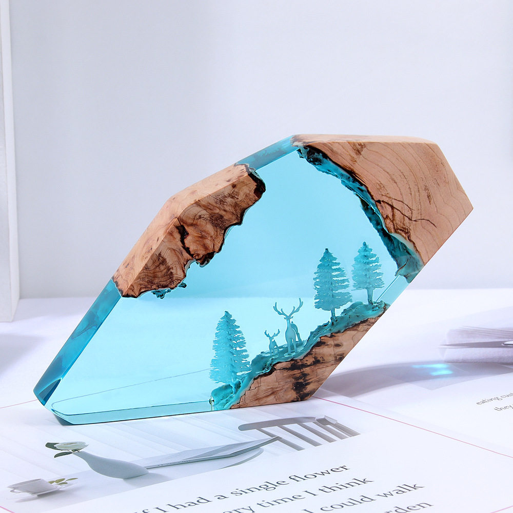 تحفة فنية مكتبية مضيئة مخصصة ب - مراجعة Resin Crafts وسعره