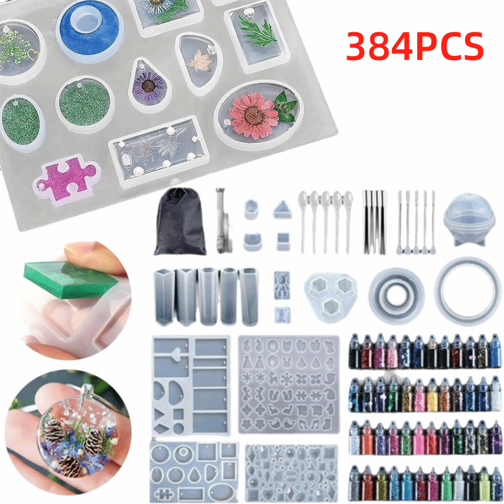 قوالب صب على شكل دب لراتنج الإ - مراجعة Resin Jewelry Kit وسعره