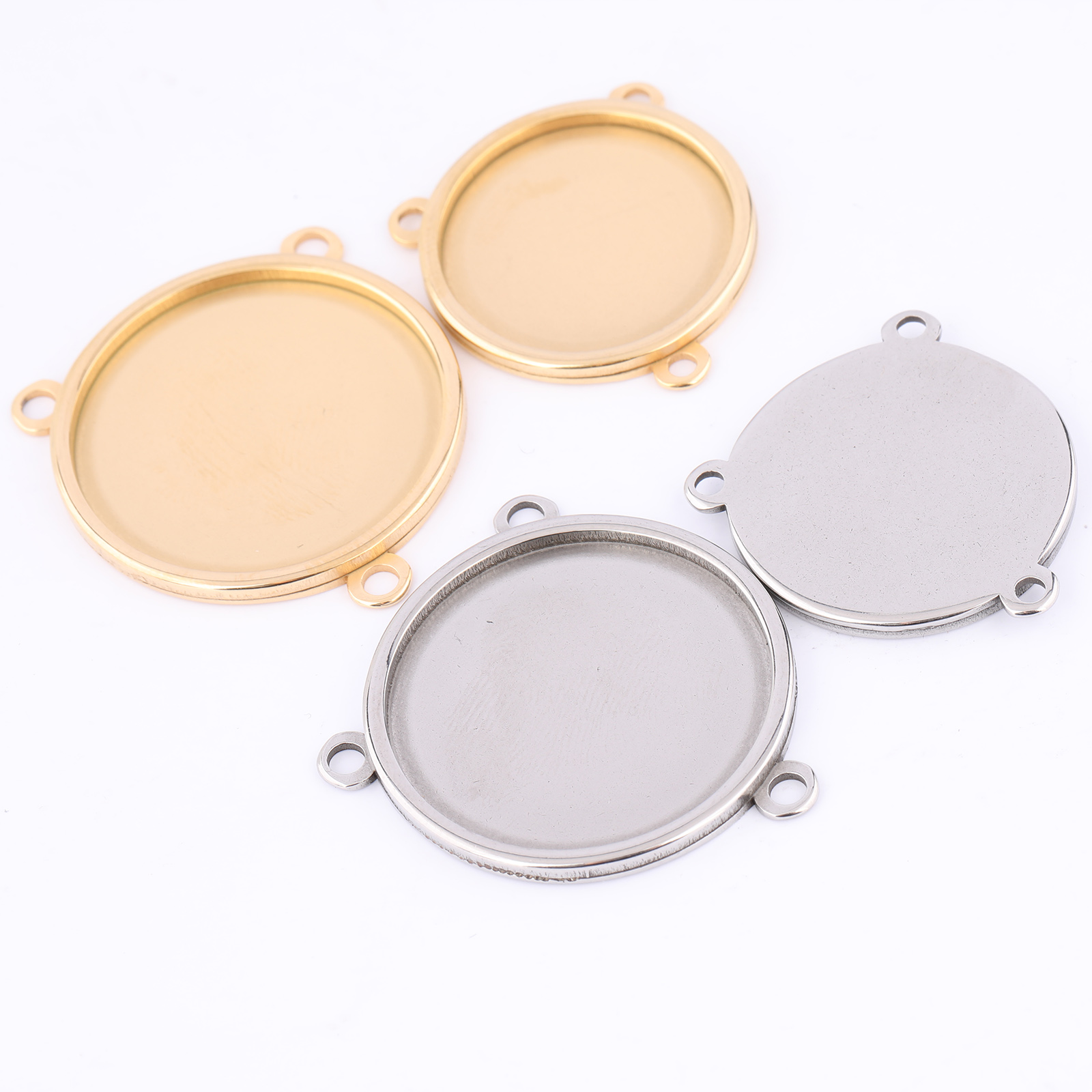 5 قطعة الفولاذ المقاوم للصدأ م - مراجعة Bezels Set Pendant وسعره