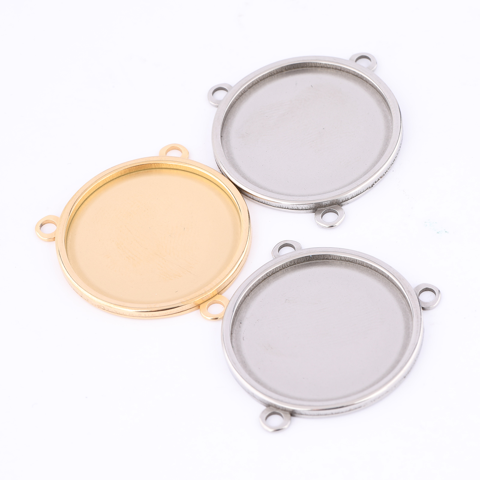 5 قطعة الفولاذ المقاوم للصدأ م - مراجعة Bezels Set Pendant وسعره