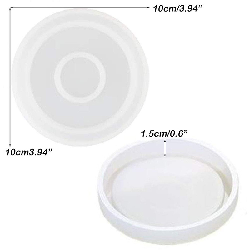 3 عبوات كبيرة من قوالب السيليك - مراجعة Coaster Mold Round وسعره